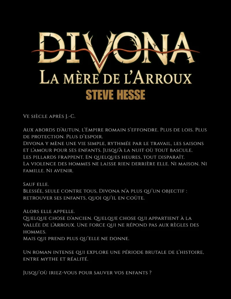 Quatrième de couverture de &laquo;&nbsp;Divona, la Mère de l'Arroux&nbsp;&raquo;