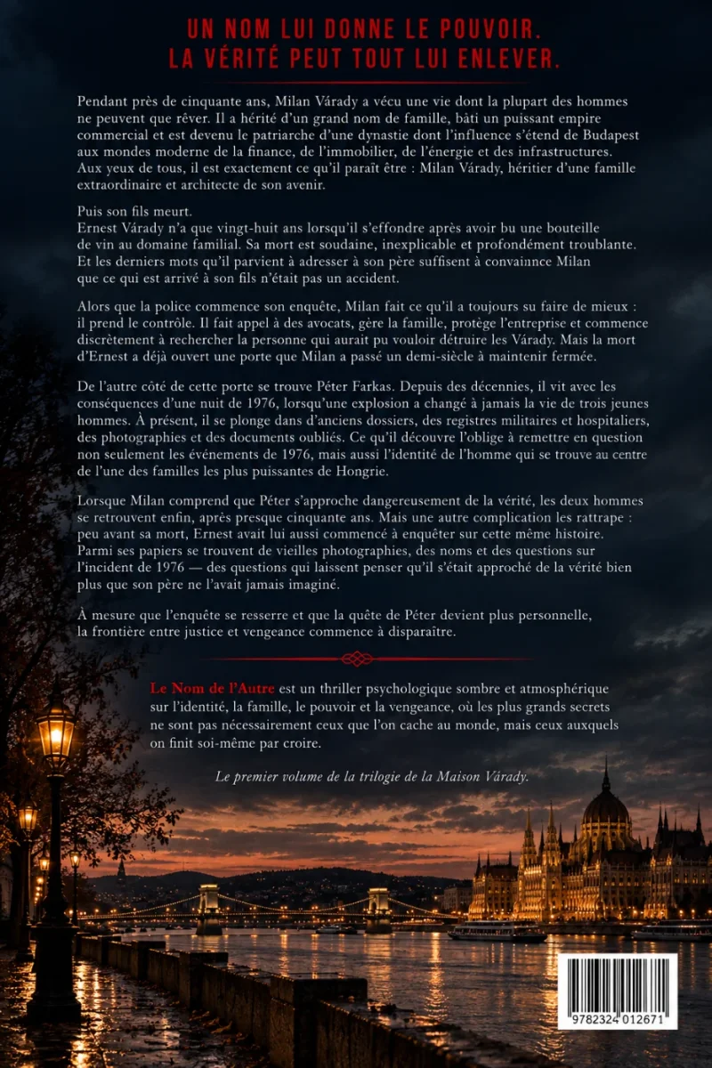 Quatrième de couverture de &laquo;&nbsp;Le nom de l`autre&nbsp;&raquo;