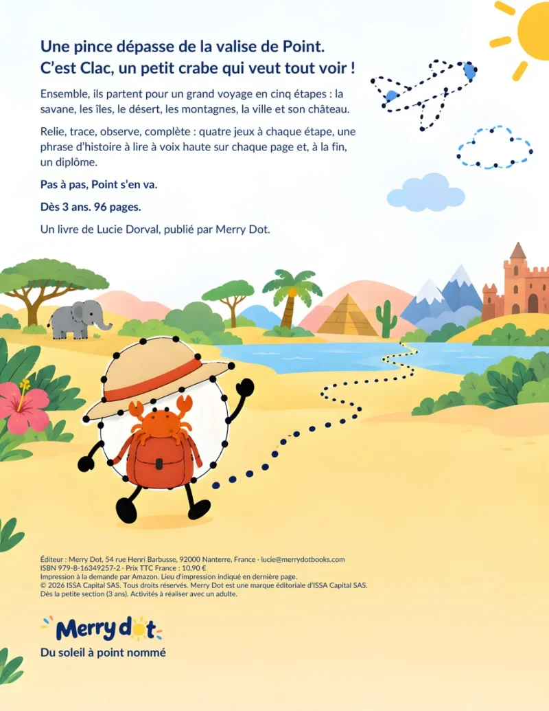 Quatrième de couverture de &laquo;&nbsp;Point part en voyage&nbsp;&raquo;