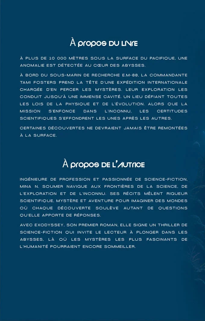 Quatrième de couverture de &laquo;&nbsp;Exodyssey E.M-88&nbsp;&raquo;