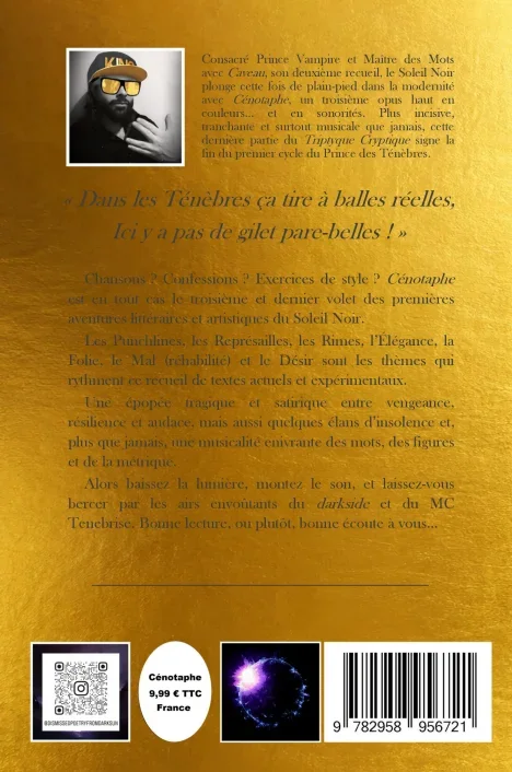 Quatrième de couverture de &laquo;&nbsp;Cénotaphe&nbsp;&raquo;