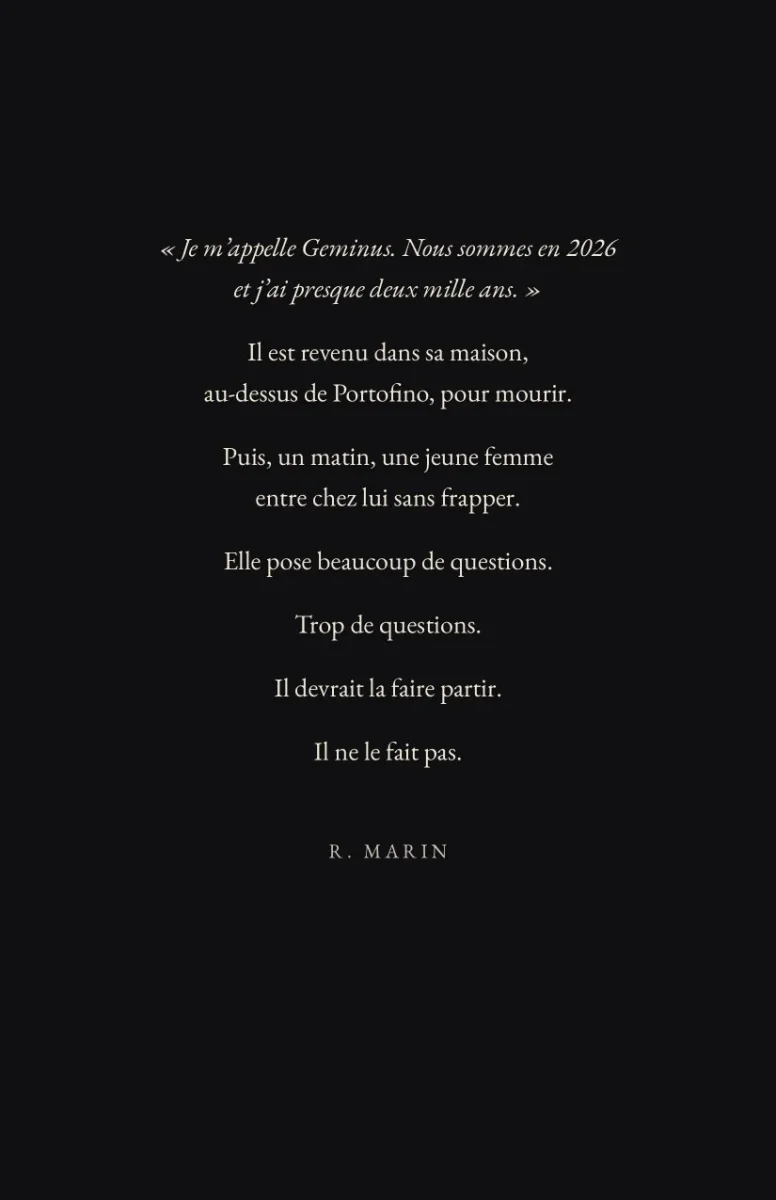 Quatrième de couverture de &laquo;&nbsp;GEMINUS : Mon histoire de vampire&nbsp;&raquo;