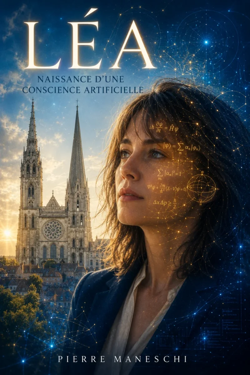 Couverture de &laquo;&nbsp;Léa, Naissance d'une conscience artificielle&nbsp;&raquo; par Pierre Maneschi