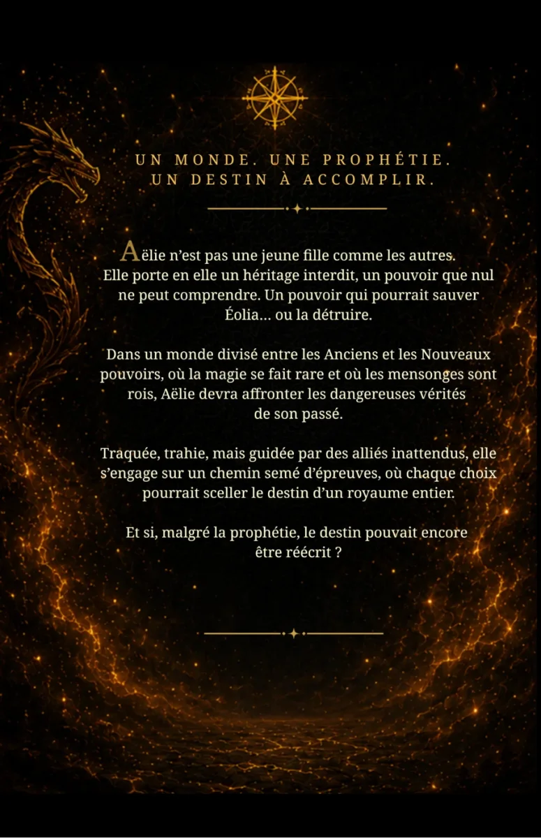 Quatrième de couverture de &laquo;&nbsp;La Prophétie de Faith&nbsp;&raquo;
